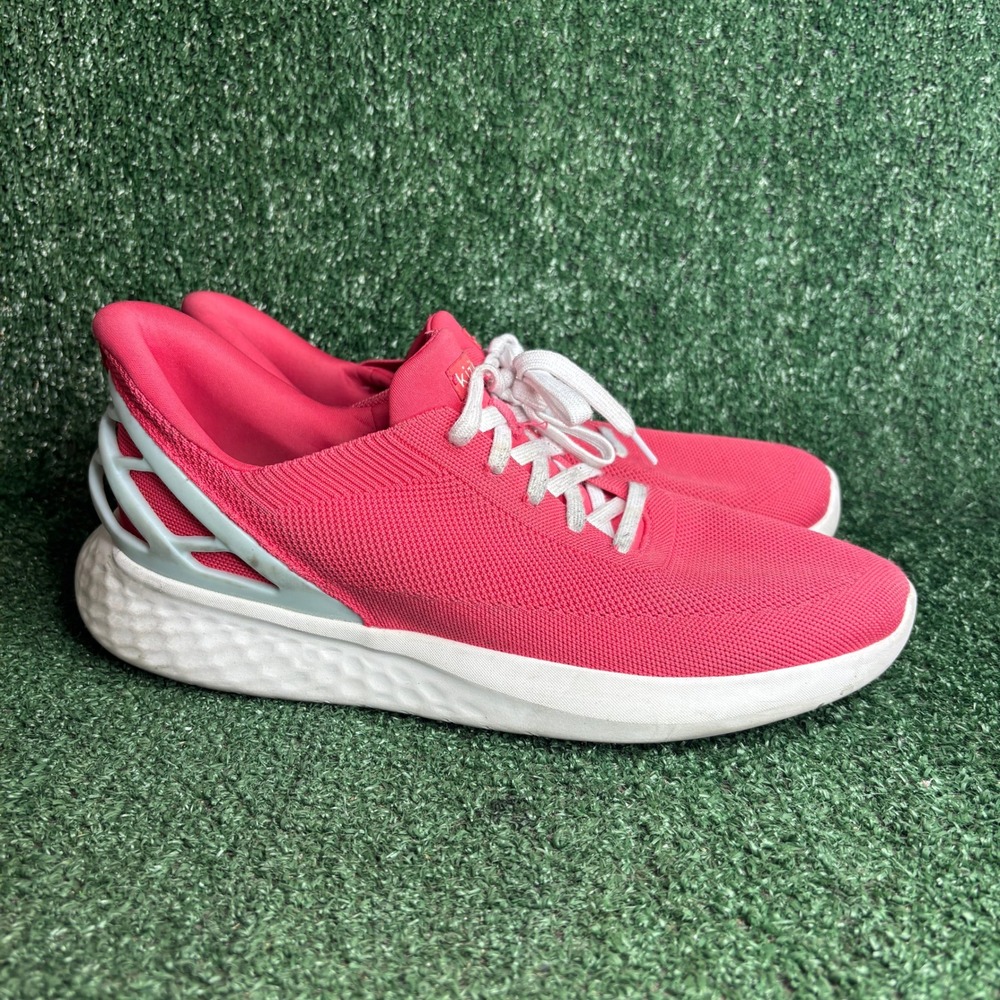 Kizik Athens Hands-Free Slip-On Athletic Knit Sneaker Raspberry Pink Mens Sz‎ 12